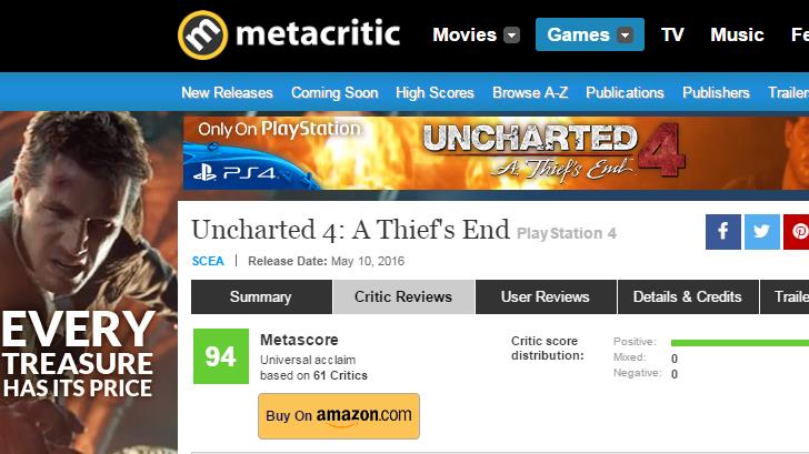 Primeiras avaliações a Uncharted são extremamente positivas 